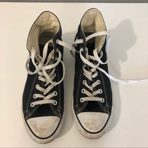 Black Converse Allstars hightop Men’s size 8